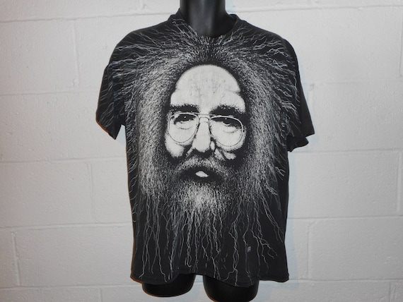 jerry garcia 90s vintage Tシャツ 1993 VTG JERRY GARCIA LIQUID BLUE T SHIRT MEDIUM GRATEFUL DEAD