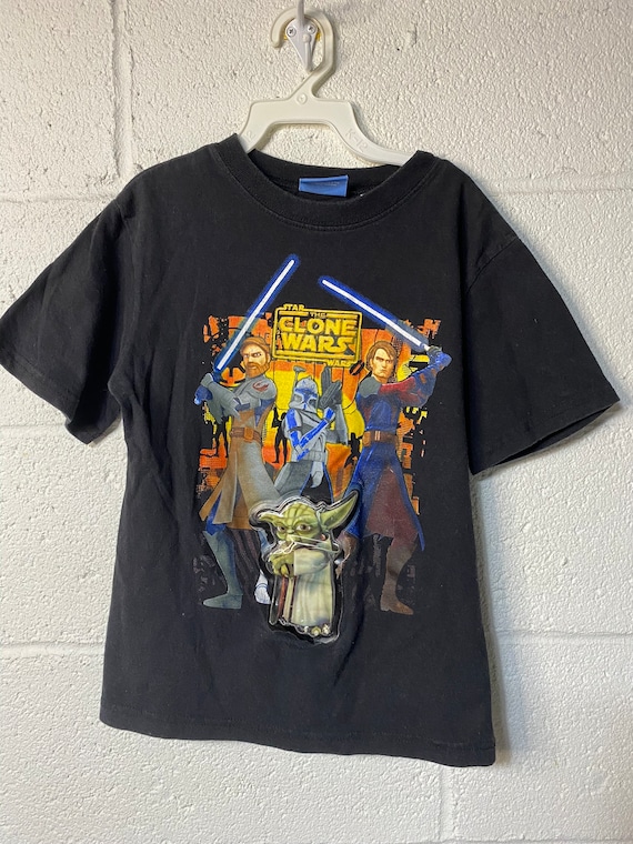 ヴィンテージ スターウォーズ クローンウォーズ ヨーダ Tシャツ ユース 