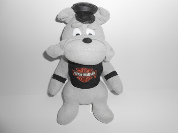 harley davidson stuffed bulldog