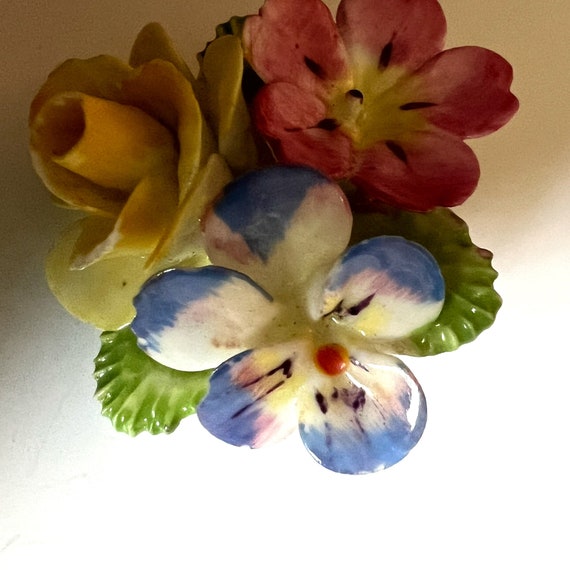 Vintage Cara China Staffordshire Porcelain Flower… - image 4