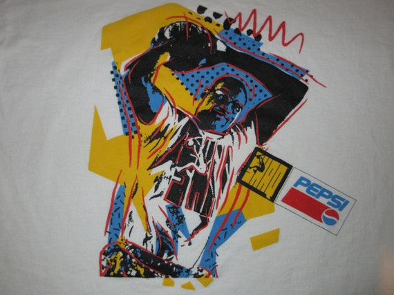 Vintage 90s Pepsi Shaq Shaquille O'Neal T-Shirt XL - image 2