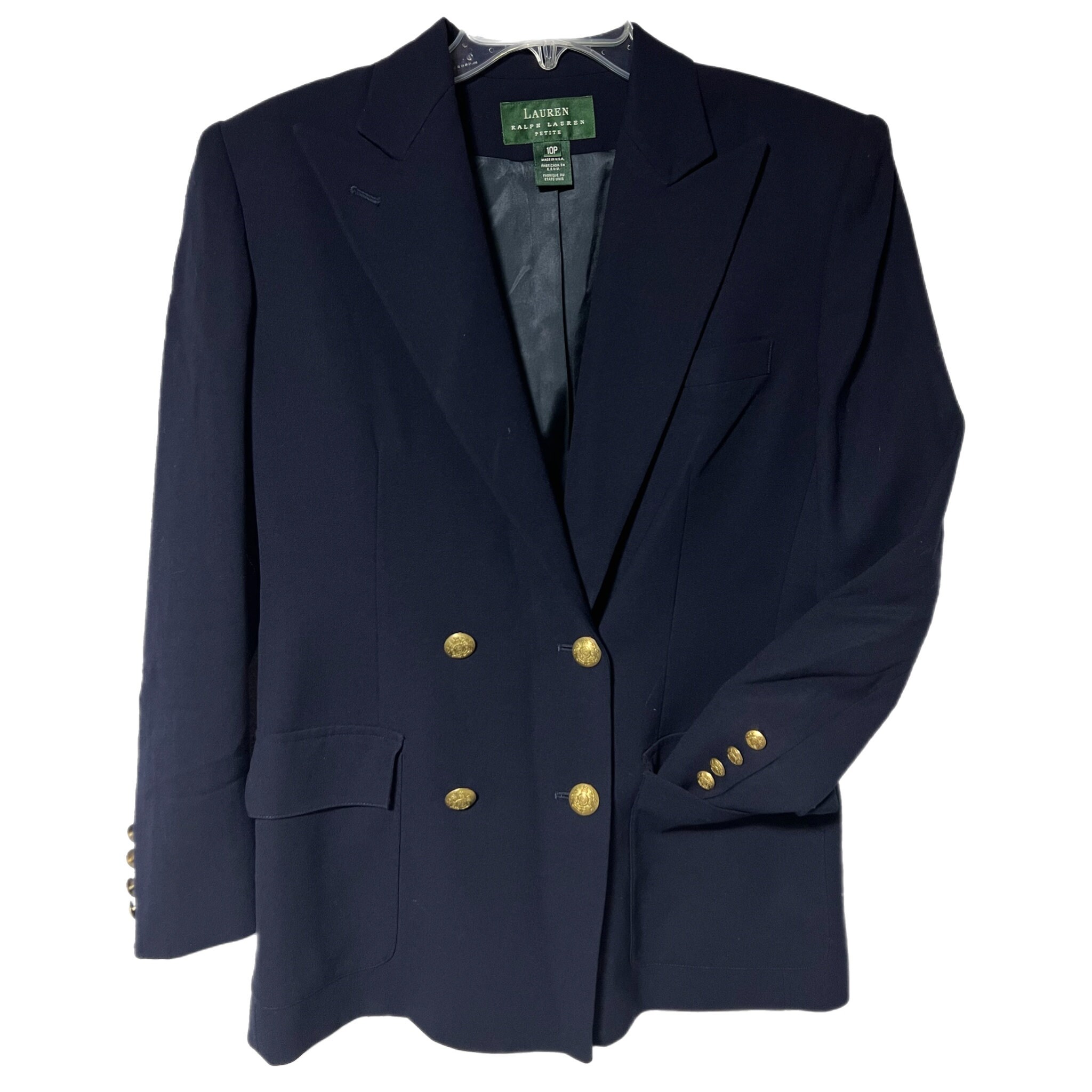 Ralph lauren navy blue blazer with sales gold buttons