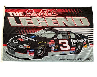 Vintage Nascar Dale Earnhardt The Legend 2002 Große Flagge, Banner, Wincraft