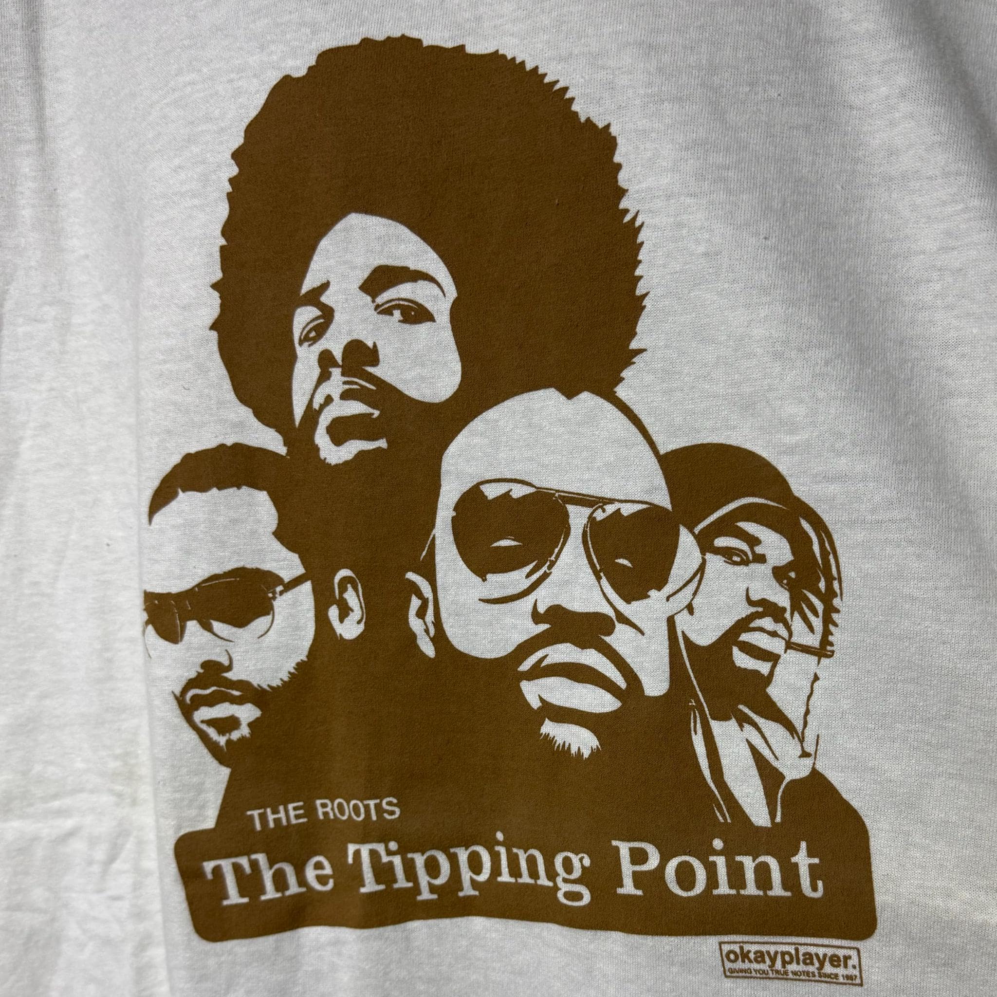 ミュージシャン THE ROOTS OKAYPLAYER TOUR T SHIRTS XL Vintage Okayplayer the Roots Tipping Point Album Promo Rap Hiphop