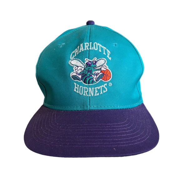 Vintage Charlotte Hornets AJD Adjustable Snapback 