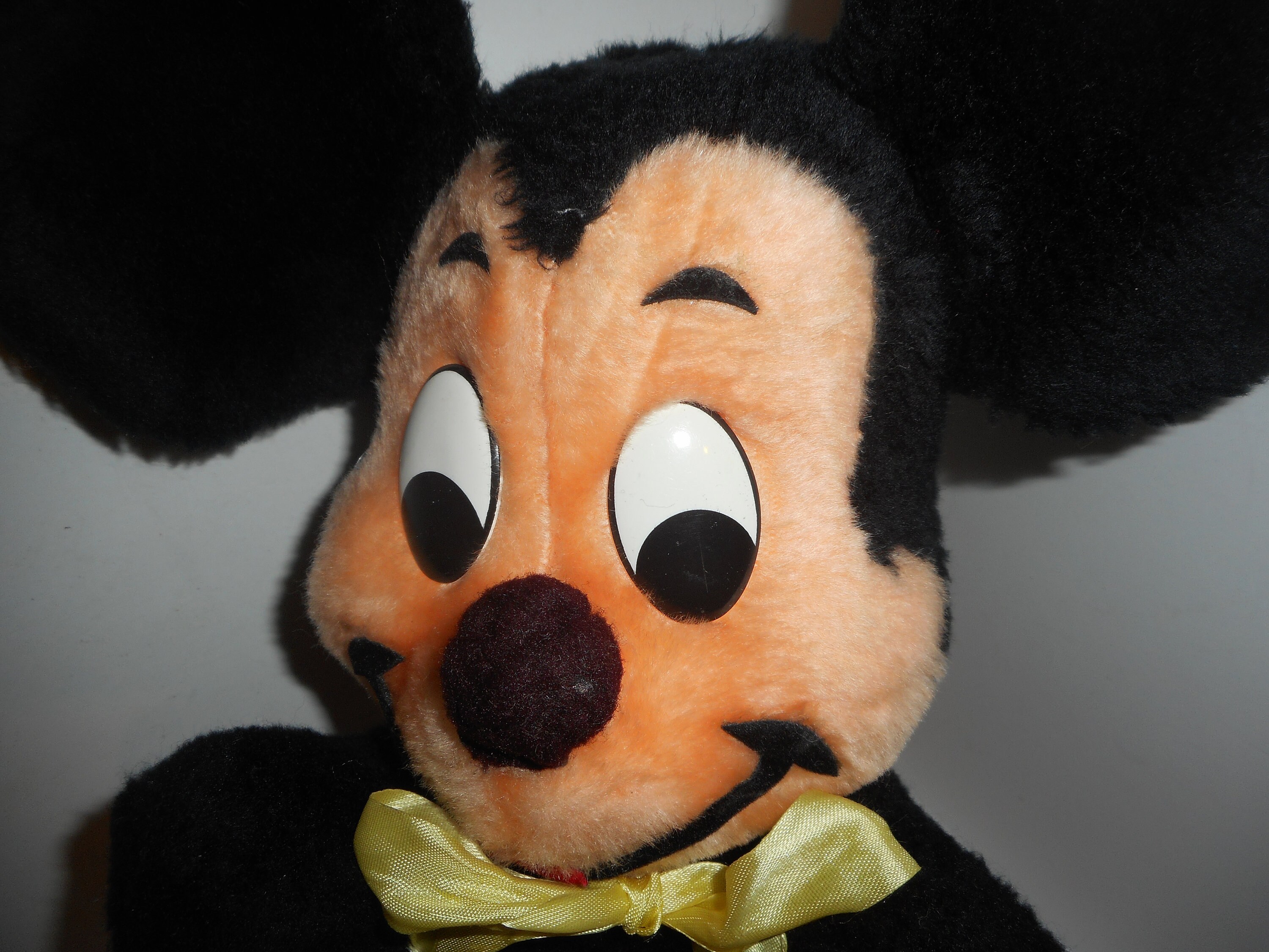 Vintage Disney World Pie Eyed Mickey Mouse Plush Toy Doll Etsy Canada