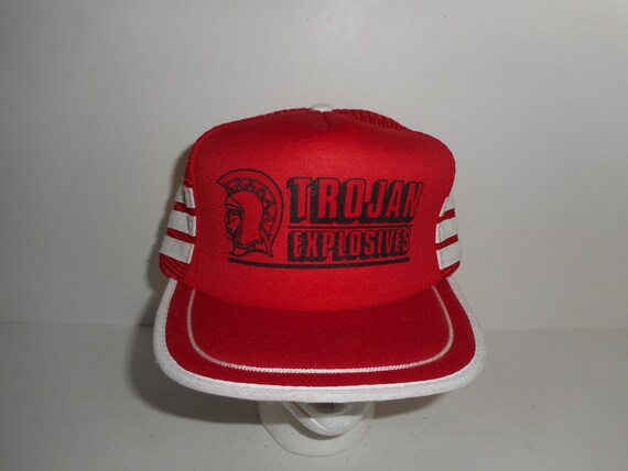 Vintage 80s 90s Trojan Explosives 3 Stripe Trucke… - image 2