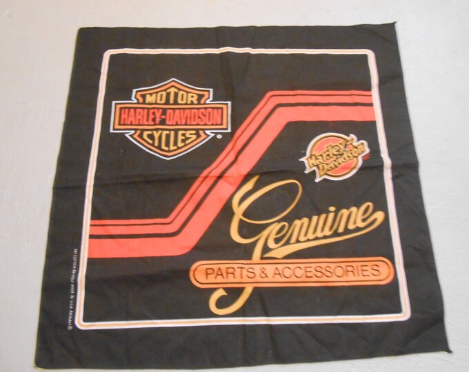 Vintage Harley Davidson Genuine Parts & Accessories Scarf Etsy