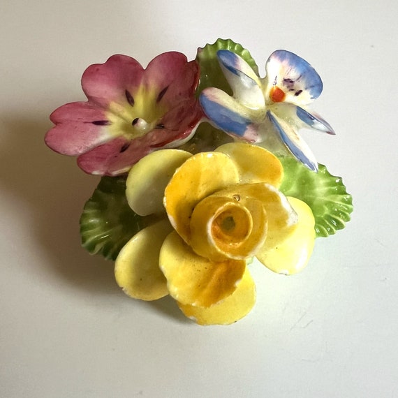 Vintage Cara China Staffordshire Porcelain Flower… - image 2