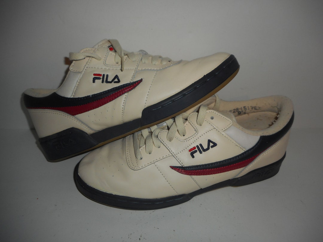 Vintage jaren '90 Fila Originele Fitness Beige Schoenen - Etsy België