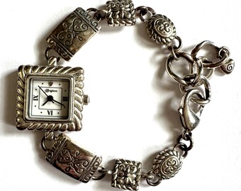 Vintage Brighton Tivoli Watch Silver Plated Multistrand  display picture 2
