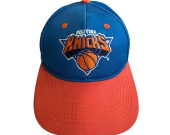 90s ヴィンテージキャップ ニューヨーク・ニックス Vintage 90's New York Knicks Snapback Leather Snapback - Etsy