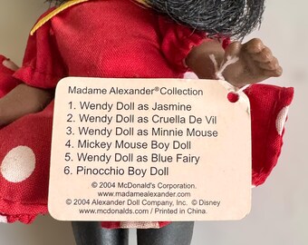 Vintage Madame Alexander Wendy as Minnie Mouse African American