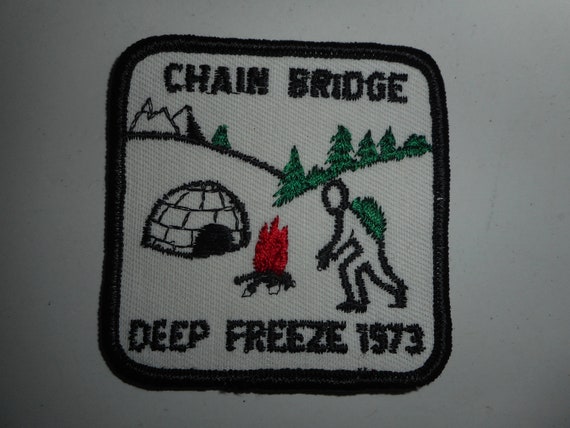 Vintage 70s Boy Scout BSA Chain Bridge Deep Freez… - image 1