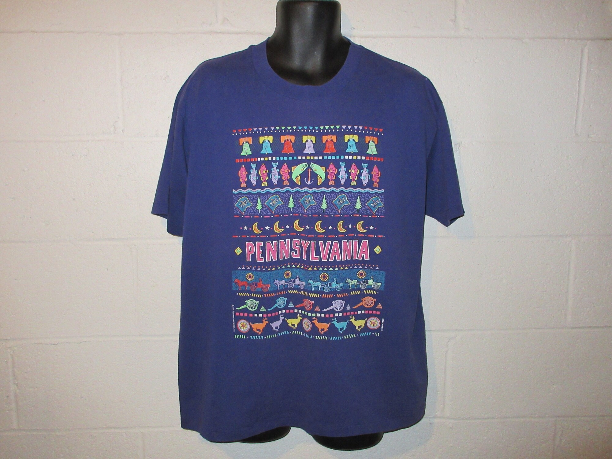 Vintage 90s 1991 Pennsylvania T-Shirt