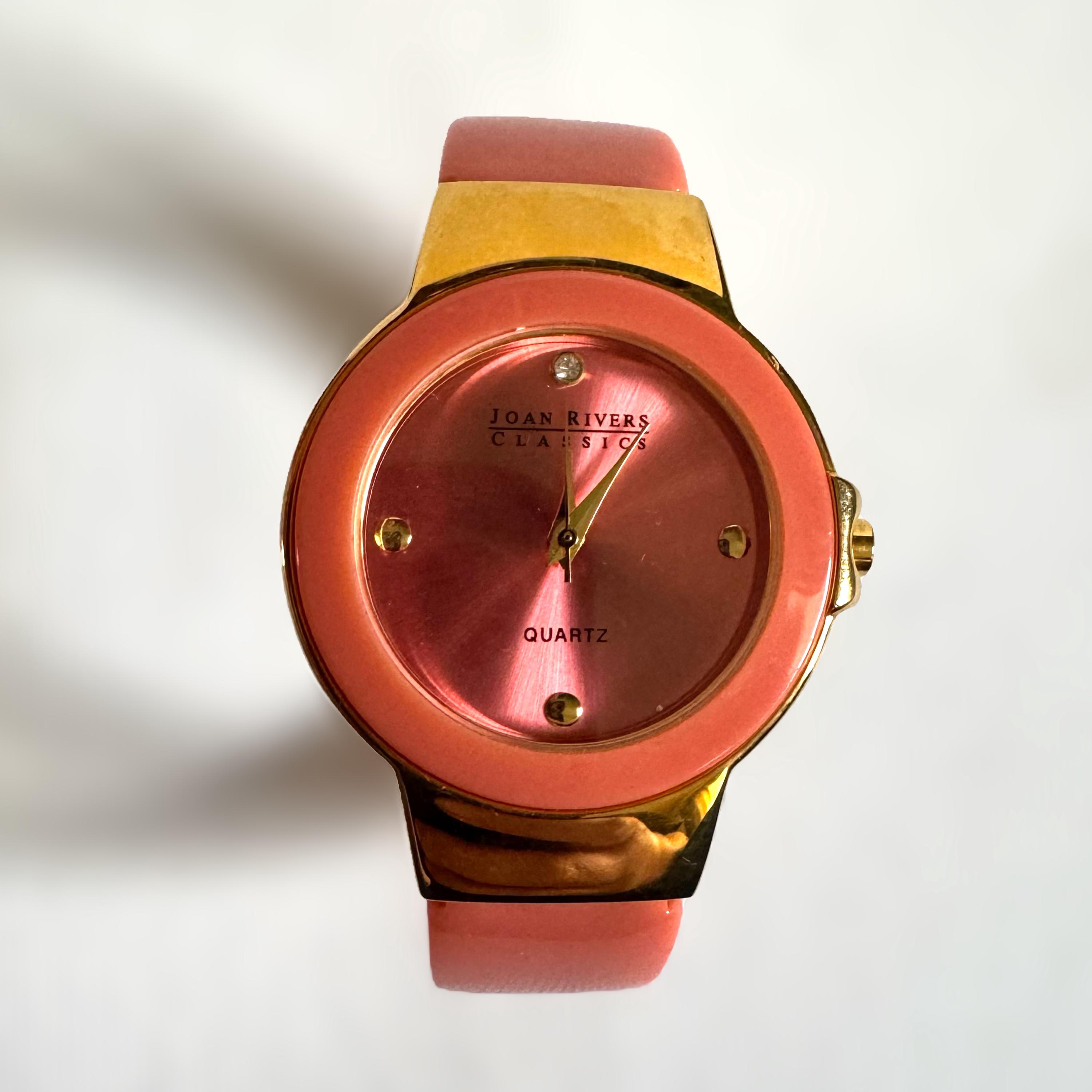 Joan Rivers Red and Gold Enamel Bangle Watch Joan Rivers Ladybug Watch/bracelet/earring Set Red Black  main image 3