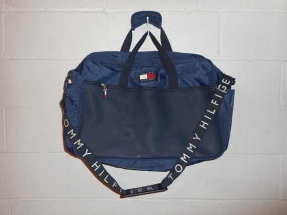 Buy Vintage 90s Tommy Hilfiger Flag Spellout Duffel Bag Online in India -  Etsy