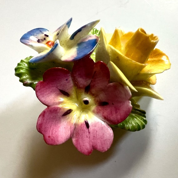 Vintage Cara China Staffordshire Porcelain Flower… - image 5