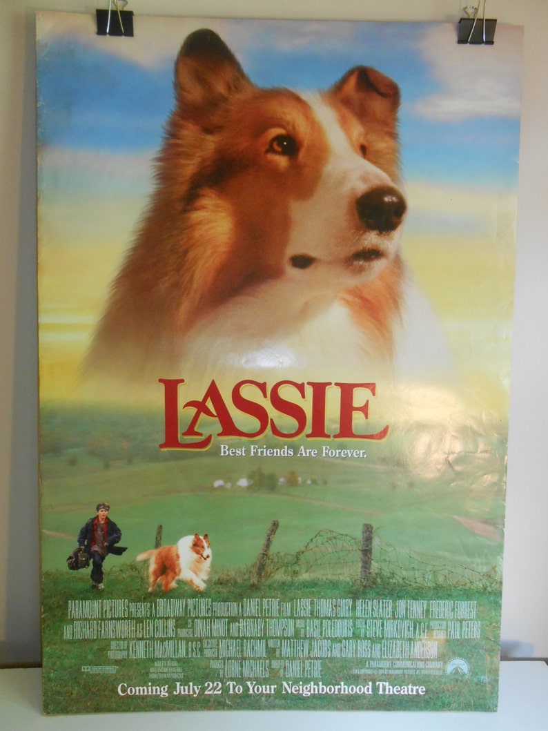 Lassie 1994 Original Double Sided Movie Poster 27x40 Etsy