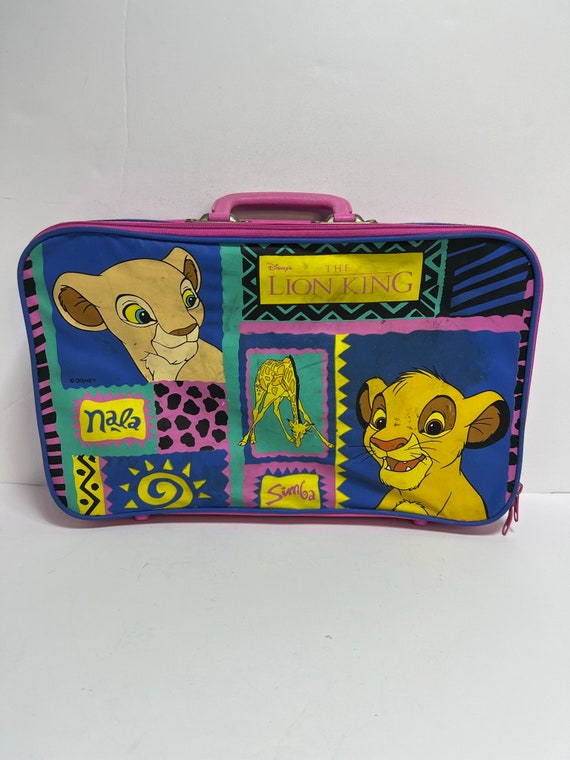 Vintage 90s Pyramid Disney Lion King Kids Suitcase