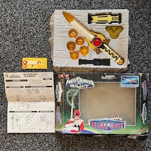 Power Rangers Lost Galaxy Quasar Saber 1999 Bandai Lights Sounds Boxed Tested