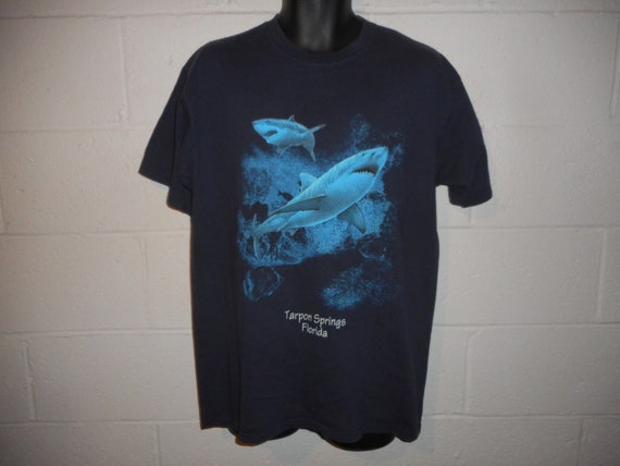 Vintage Tarpon Springs Shark T-Shirt Large - image 2