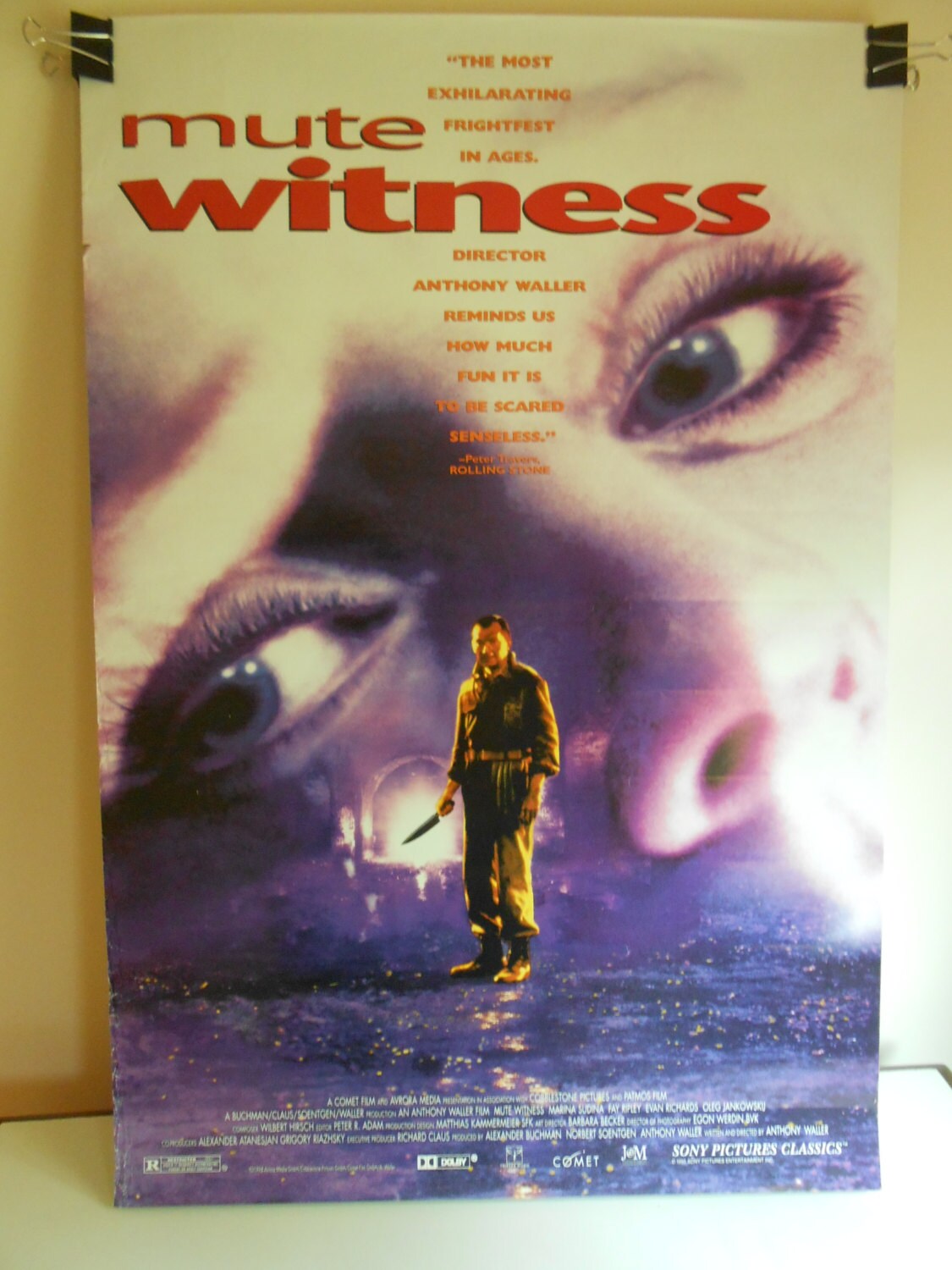 Mute Witness 1995 Original Double Sided Movie Poster 27x40 Etsy