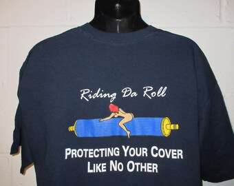 Vintage 90s Allstate Riding Da Roll T-Shirt XL