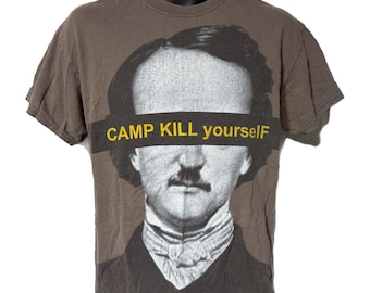 Vintage CKY Camp Kill Yourself Edgar Allen Poe Tee T Shirt M Distressed 90s Y2K