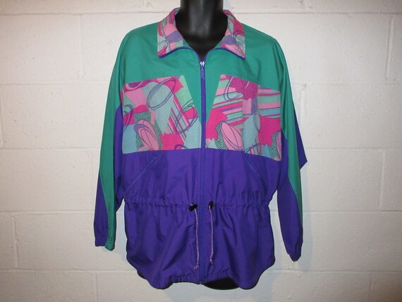 Vintage 90s Mujer Chaqueta Cortavientos Reebok Colorblock - Etsy México