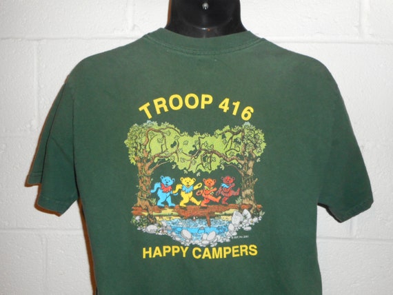 Vintage 2001 Grateful Dead Troop 416 Happy Campers
