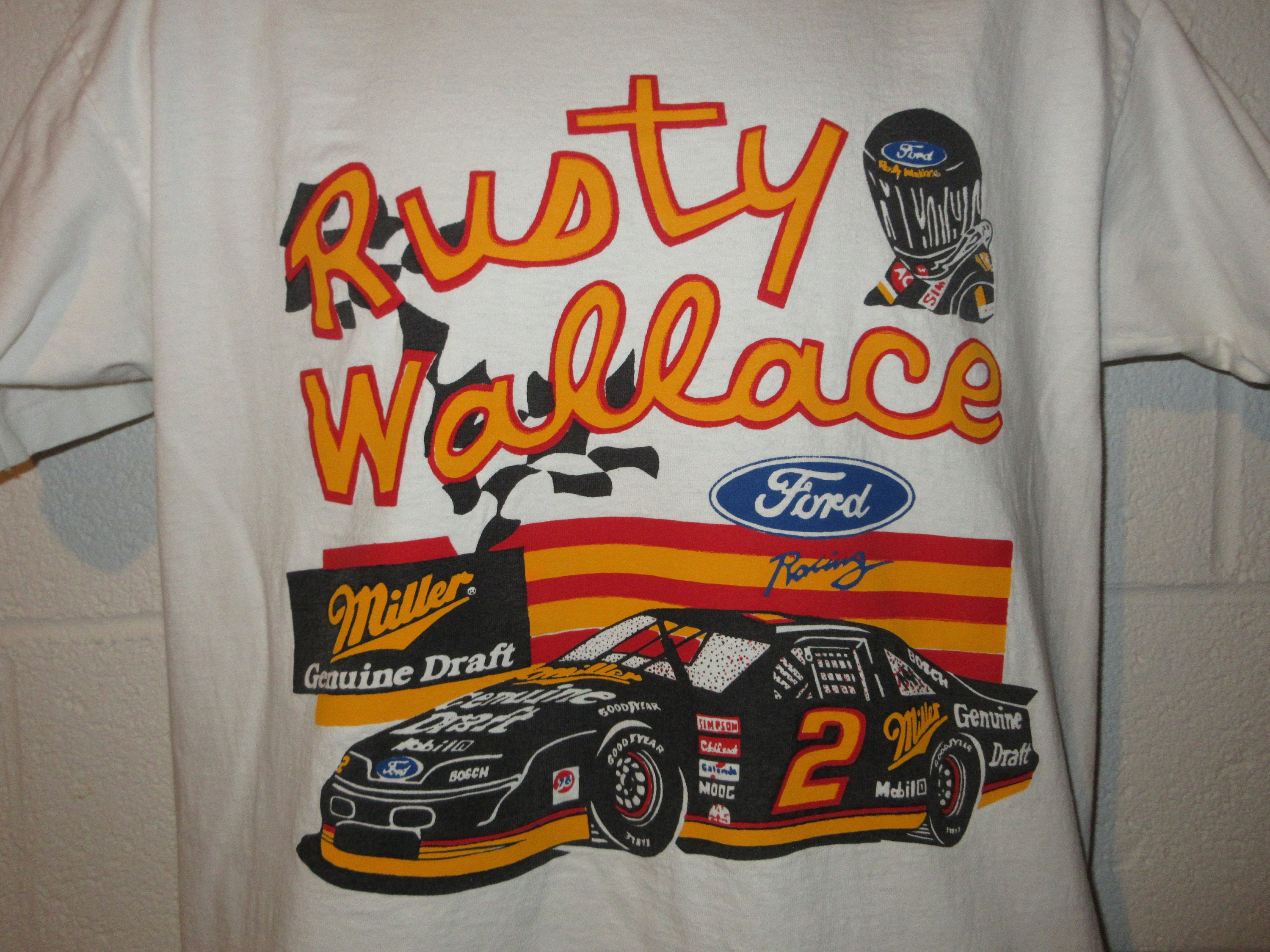 Vintage 90s Nascar Rusty Wallace Miller 