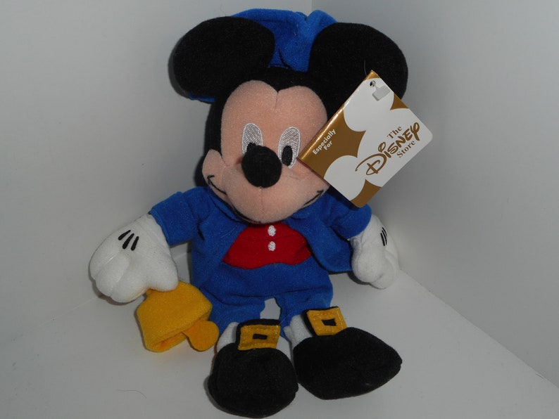 a Disney Store Paul Revere 8/" Mickey Mouse Bean Bag Beanie with tags