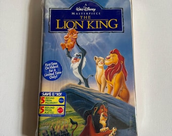 Disney Il Re Leone VHS Masterpiece Collection sigillata con adesivi