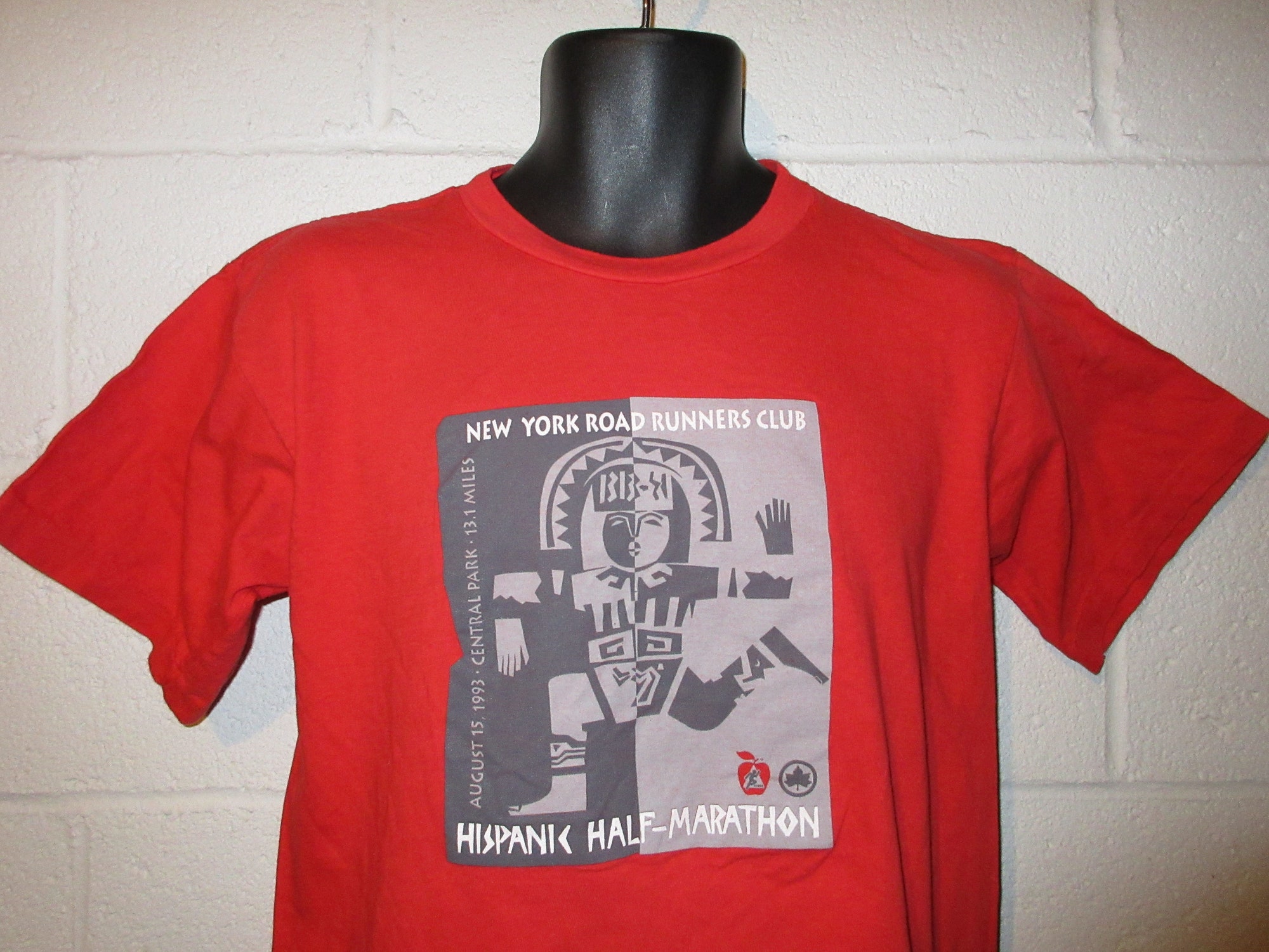 Vintage 90s 1993 Hispanic Half Marathon New York City Road Runners T-Shirt