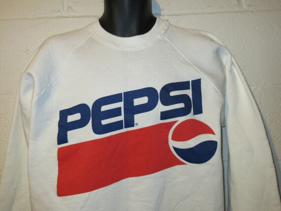 Vintage 1991 Pepsi Logo History Raglan Sweatshirt