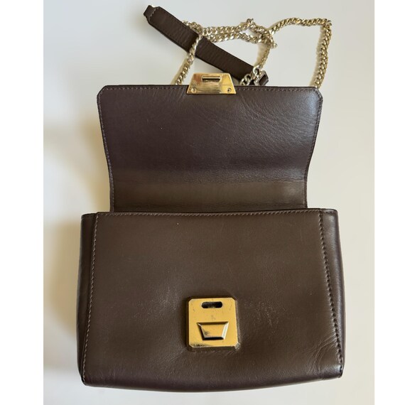 Vintage Lancaster Brown Leather Python Snakeskin … - image 5