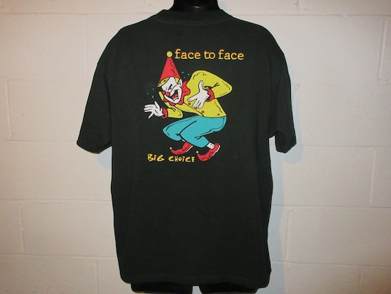 Vintage 90s Face to Face Big Choice Punk Band T-S… - image 1