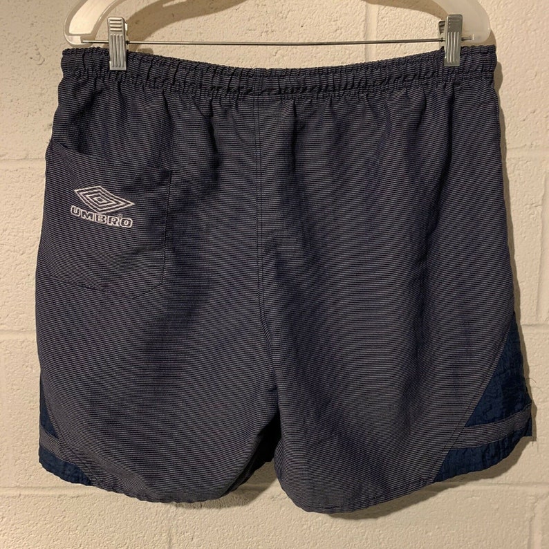 Vintage 80s 90s Blue Umbro Nylon Soccer Shorts Large Etsy