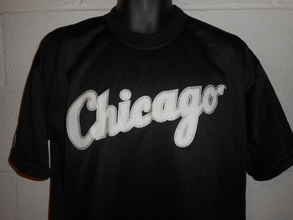 Vintage 90s Majestic Chicago White Sox Polyester Jersey Shirt 