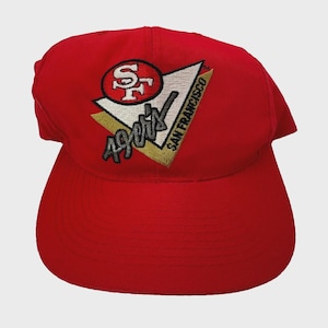 Vintage 90s American Needle San Francisco 49ers Triangle Script Snapback Hat