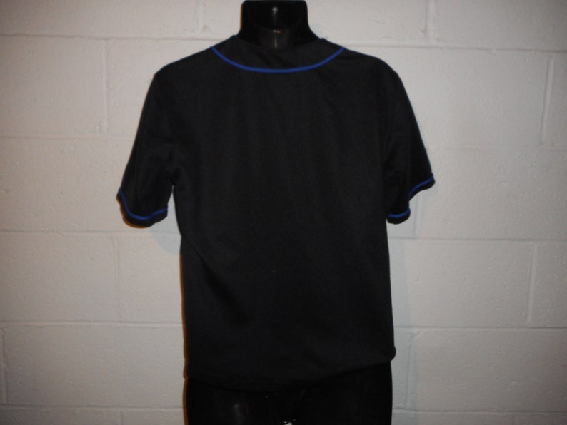 Vintage 90s Russell Athletic Black New York Mets Sewn Jersey Youth L