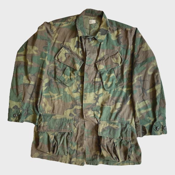 Vietnam War Era US Army M-1967 Jungle Jacket – ERDL Camo – Ripstop