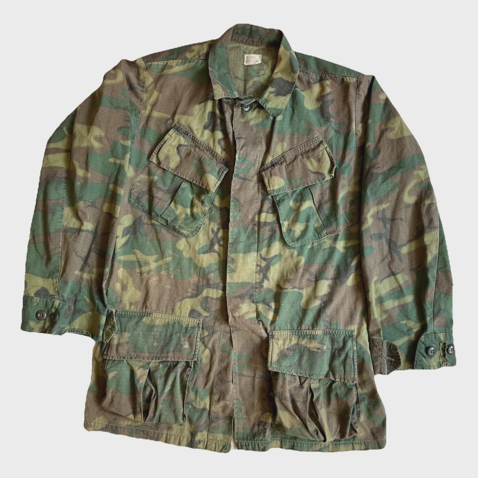 Vietnam War Era US Army M-1967 Jungle Jacket – ERDL Camo