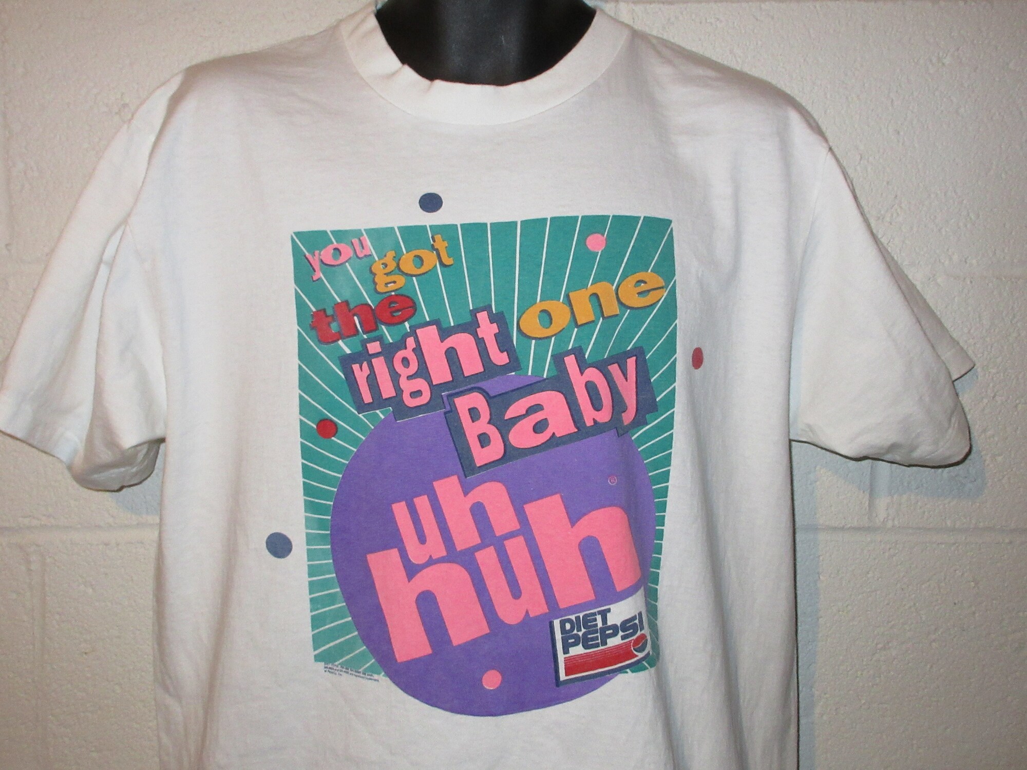 Discover Vintage 90s Ray Charles You Got the Right One Baby Uh Huh Diet Pepsi T-Shirt