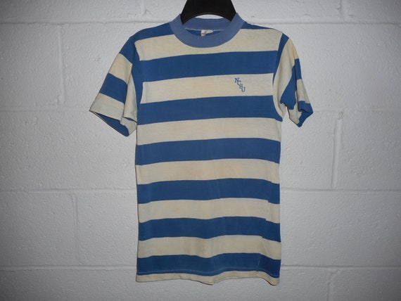 Vintage 60s Champion NCSU NC State Striped T-Shirt
