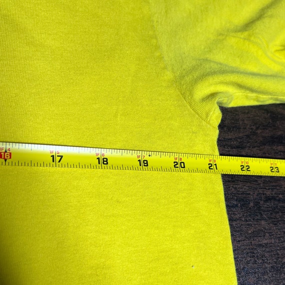 Vintage Nike Yellow Double Sided Tee Shirt M Cent… - image 9
