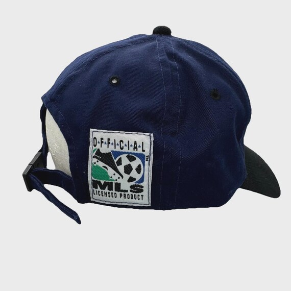 Vintage 90s MLS Soccer Futbol Tampa Bay Mutiny Strapback Hat Cap View 3
