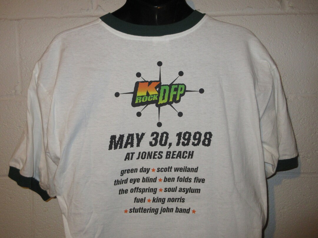 Vintage 90s 1998 K-rock Dysfunctional Family Picnic Green