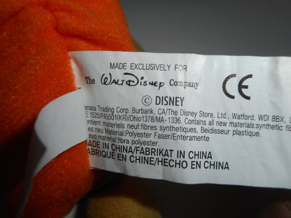 a Disney Witch Winnie the Pooh Bean Bag Beanie tags Halloween Pumpkin 8" 